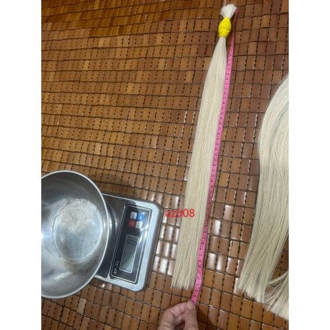 Tóc Nối Thật 100% Đủ Độ Dài 50-70cm, Tóc Tẩy Sẵn Hàng Chuẩn Đẹp
