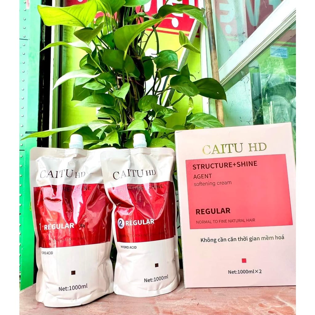 Duỗi tóc tại nhà CAITU HD Fashion & Style 1000ml x2 - Ép tóc không mùi, không mềm hóa