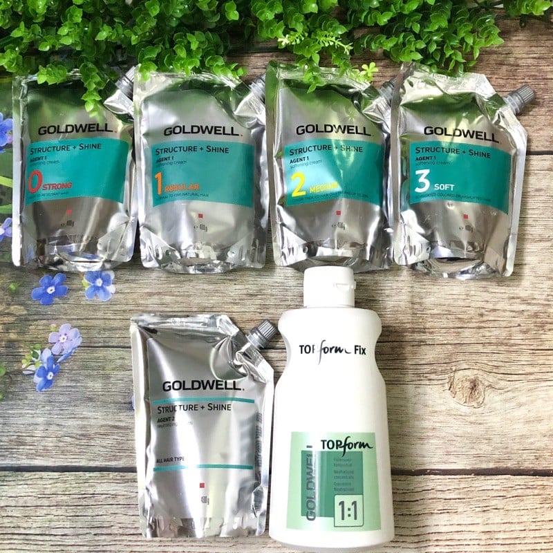 Thuốc Uốn Duỗi Tóc Goldwell Cao Cấp Chính Hãng Đức AZ008 - Bộ Đầy Đủ