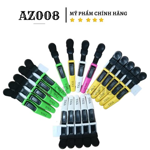 Kẹp vịt TIGI chia tóc mỏ vịt cá sấu bộ 6 cái màu ngẫu nhiên