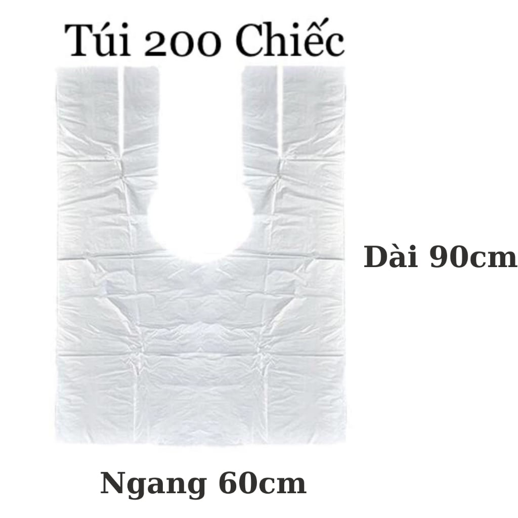Áo choàng nilong nhuộm tóc dùng 1 lần - Bộ 3 cái bảo vệ quần áo