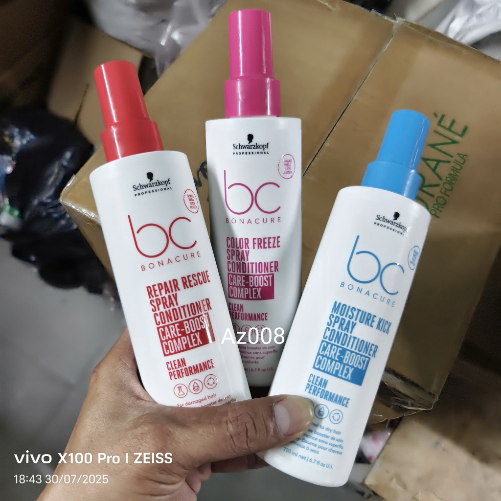 Xịt dưỡng phục hồi tóc hư tổn Schwarzkopf BC Bonacure Peptide 200ml