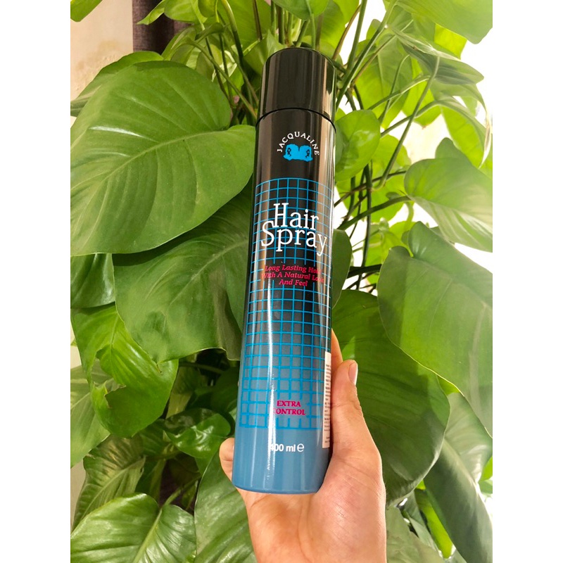 Keo xịt tóc giữ nếp Jacqualine Hair Spray 400ml chai đen chính hãng
