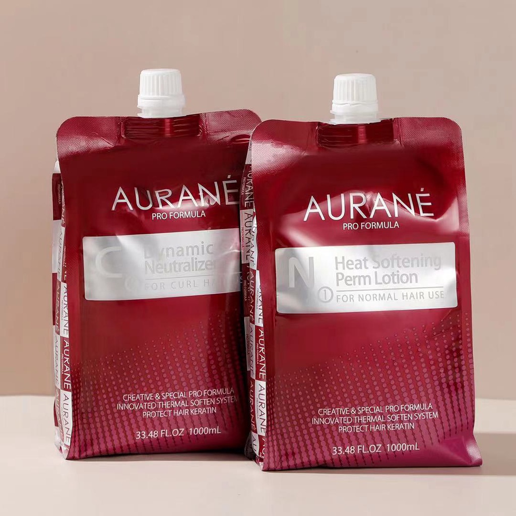 Cặp uốn tóc ép phục hồi Aurane 1000ml x 2 - Duỗi ép siêu mềm mượt