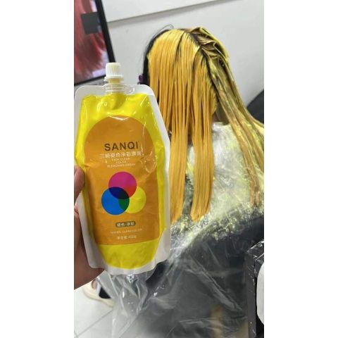 Bóc Màu Tóc SANQUI Siêu Mềm - Đỏ, Đen, Kim Loại 500ml Nội Địa Trung