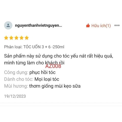 Bộ phục hồi tóc keratin DEDICATION 250 - 500ml  AZ008