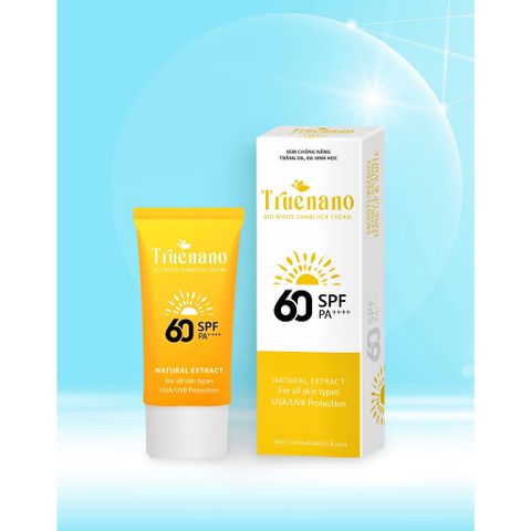 Kem Chống Nắng Trắng Da Đa Sinh Học Truenano SPF 60 PA++ 50ml