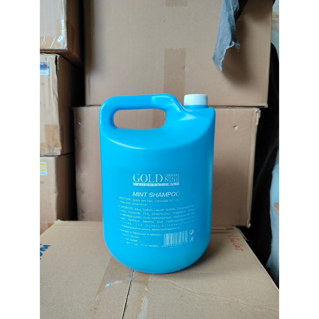 Dầu gội can Gold 4 lít chuyên dụng salon - Dưỡng ẩm protein cho tóc hóa chất