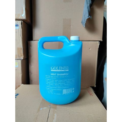 Dầu gội can Gold 4 lít chuyên dụng salon - Dưỡng ẩm protein cho tóc hóa chất