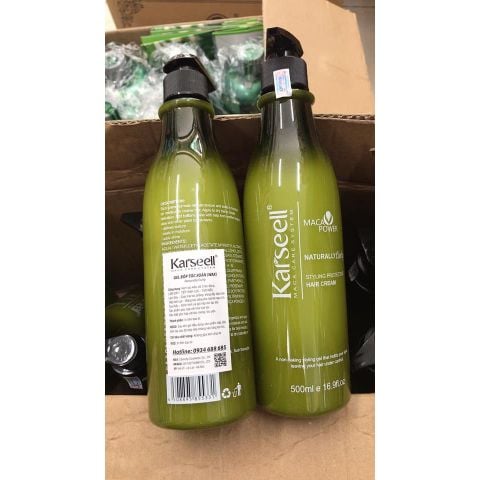 Gel Giữ Nếp Tóc Uốn Karseell Naturally Curly Styling Protective Hair Cream 500ml AZ008