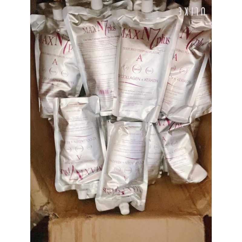 Thuốc Uốn Tóc Xoăn Nóng Max N7 Plus X2 Collagen Keratin 1000ml