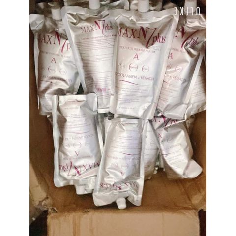 Thuốc Uốn Tóc Xoăn Nóng Max N7 Plus X2 Collagen Keratin 1000ml