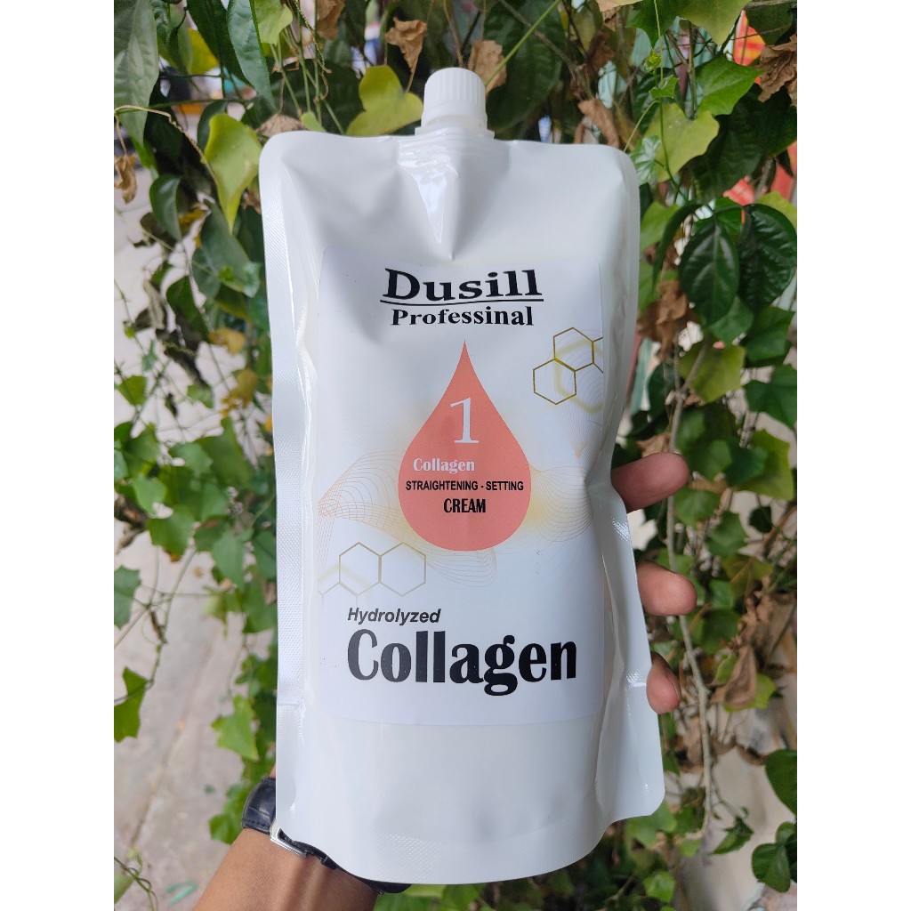 Kem Uốn Ép Tóc Dusill Siêu Bóng Siêu Xoăn 1000ml - Bộ Gói 1+2