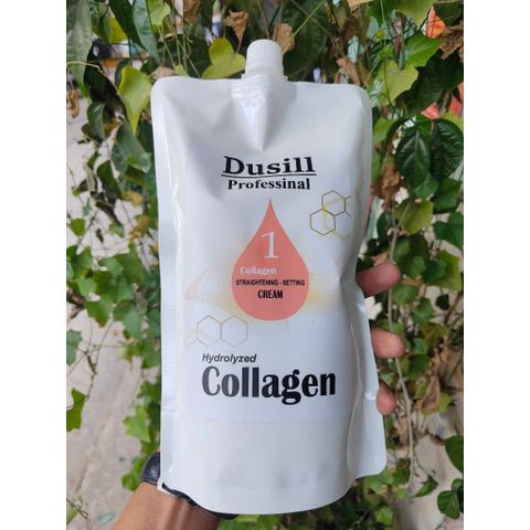 Kem Uốn Ép Tóc Dusill Siêu Bóng Siêu Xoăn 1000ml - Bộ Gói 1+2