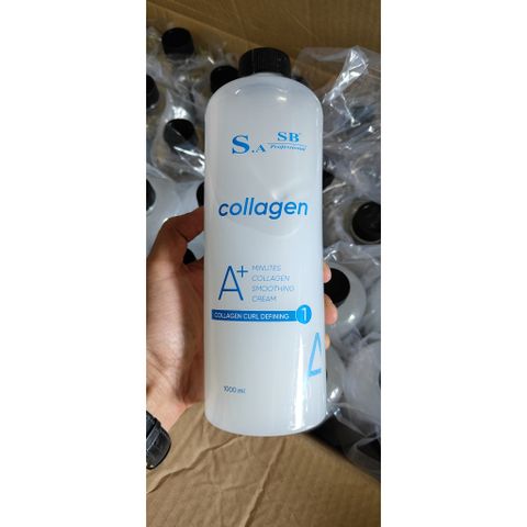 Thuốc Uốn Lạnh SA.SB Collagen Không Mùi Hôi 1000ml x2 - Mẫu Mới 2026