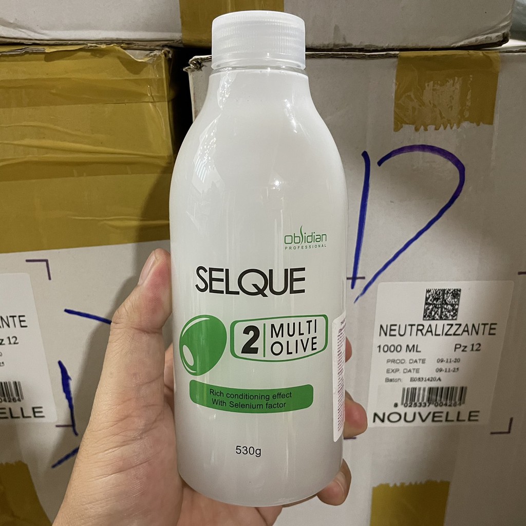 Thuốc Uốn Lạnh Selque Obsidian Olive 410ml/530ml - Uốn Tóc Tại Nhà