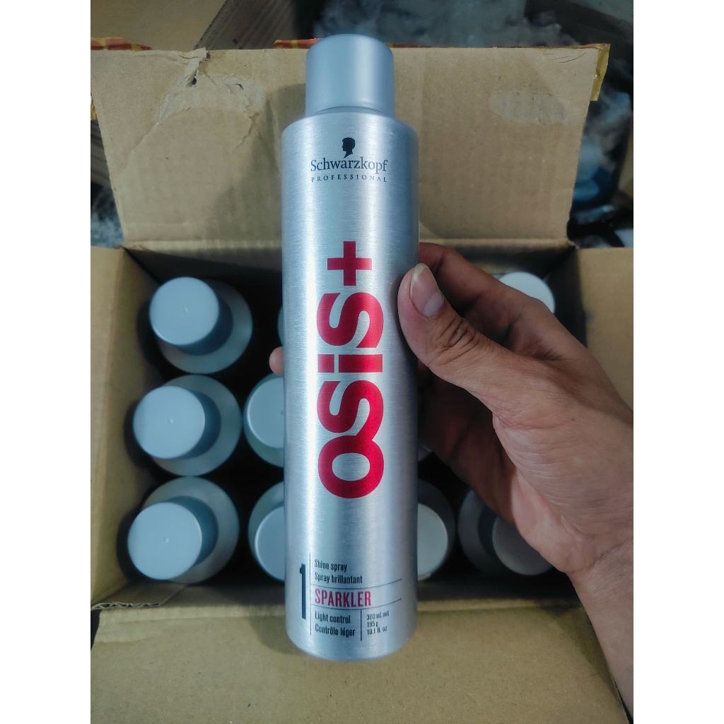 keo xịt bóng tóc giữ nếp làm phồng tạo kiểu tóc osis SPARKLER chuẩn salon 300ML AZ008