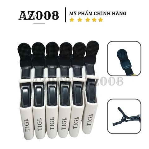 Kẹp vịt TIGI chia tóc mỏ vịt cá sấu bộ 6 cái màu ngẫu nhiên
