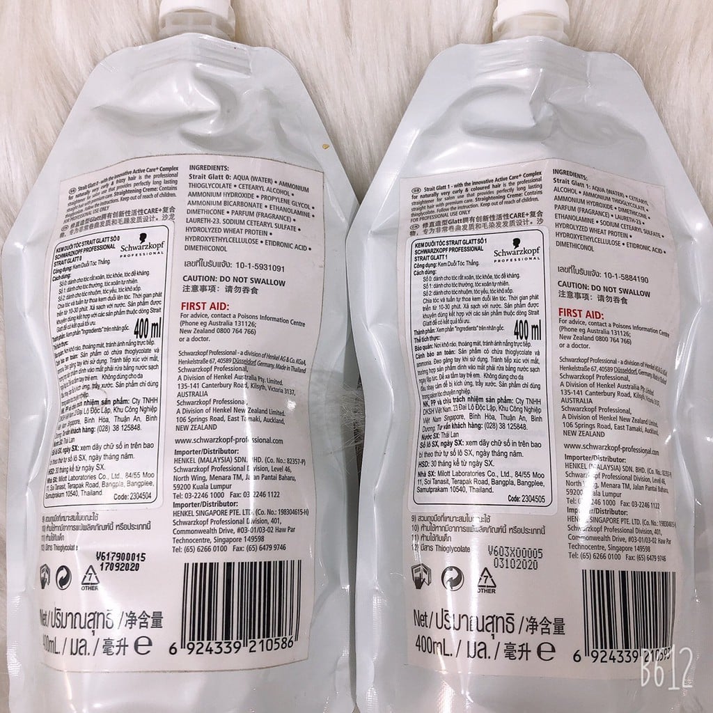 Kem Uốn Duỗi Tóc Schwarzkopf Glatt 400ml - Duỗi Thẳng Tại Nhà Không Cần Nhiệt