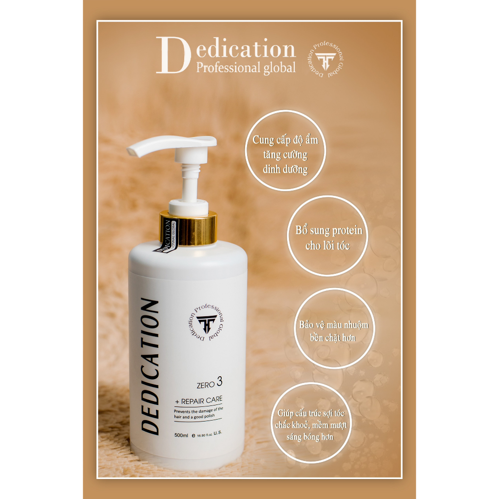 Bộ phục hồi tóc keratin DEDICATION 250 - 500ml  AZ008