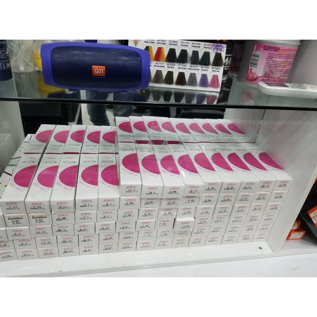 Thuốc Nhuộm Tóc Màu Nâu Trà Đen - Lên Từ Nền Đen Không Tẩy + Tặng Bao Tay