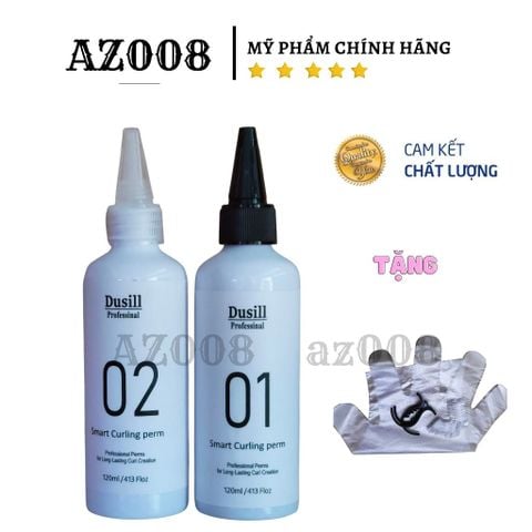 Thuốc Uốn Tóc Dusill Collagen 120ml - Uốn Lạnh Tại Nhà, Tặng Kẹp & Bịt Tai