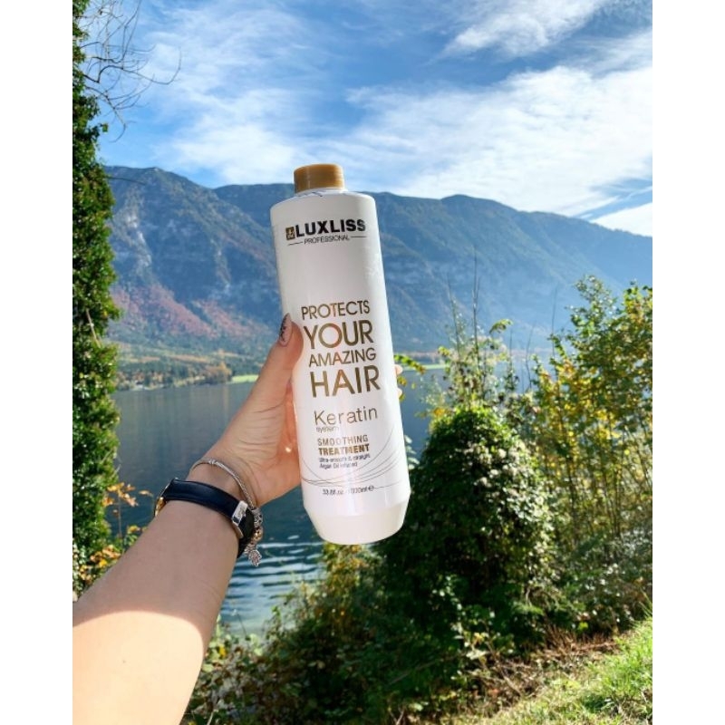 Keratin Luxliss 1000ml phục hồi tóc, làm thẳng tóc hiệu quả giữ nếp lâu dài cho tất cả các loại tóc AZ008