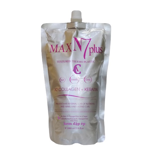 Thuốc Uốn Tóc Xoăn Nóng Max N7 Plus X2 Collagen Keratin 1000ml