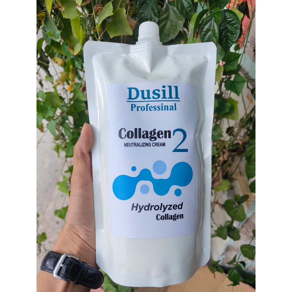 Kem Uốn Ép Tóc Dusill Siêu Bóng Siêu Xoăn 1000ml - Bộ Gói 1+2