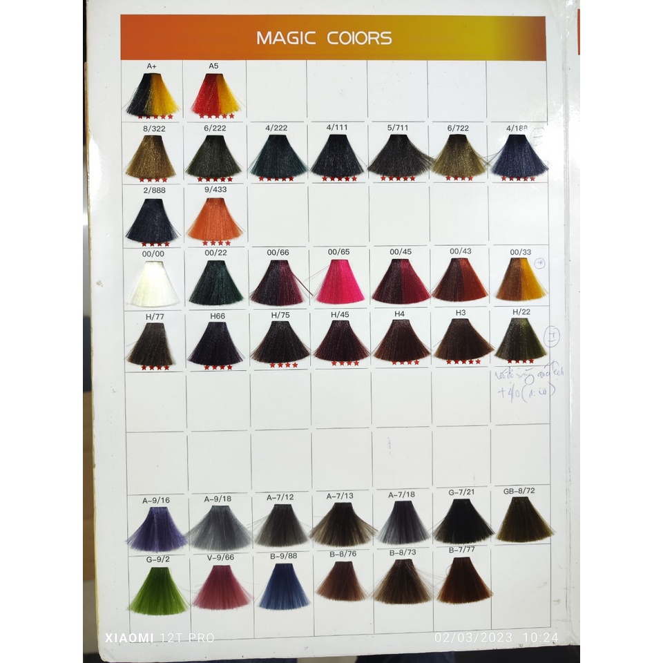 Thuốc nhuộm tóc Color Tour Collagen Aurane 100ml Combo 10 tuýp Màu Tự Nhiên