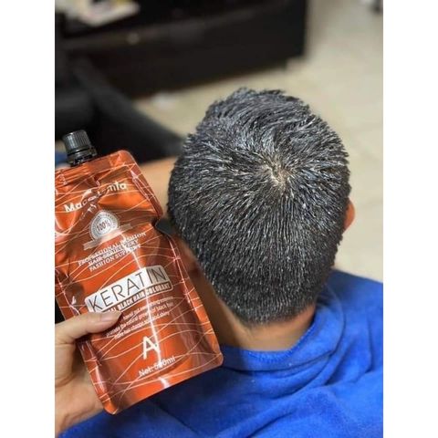 Nhuộm đen Keratin Macadamia - Phủ tóc bạc 99% tự nhiên SALON AZ008