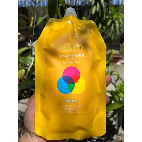 Bóc Màu Tóc SANQUI Siêu Mềm - Đỏ, Đen, Kim Loại 500ml Nội Địa Trung