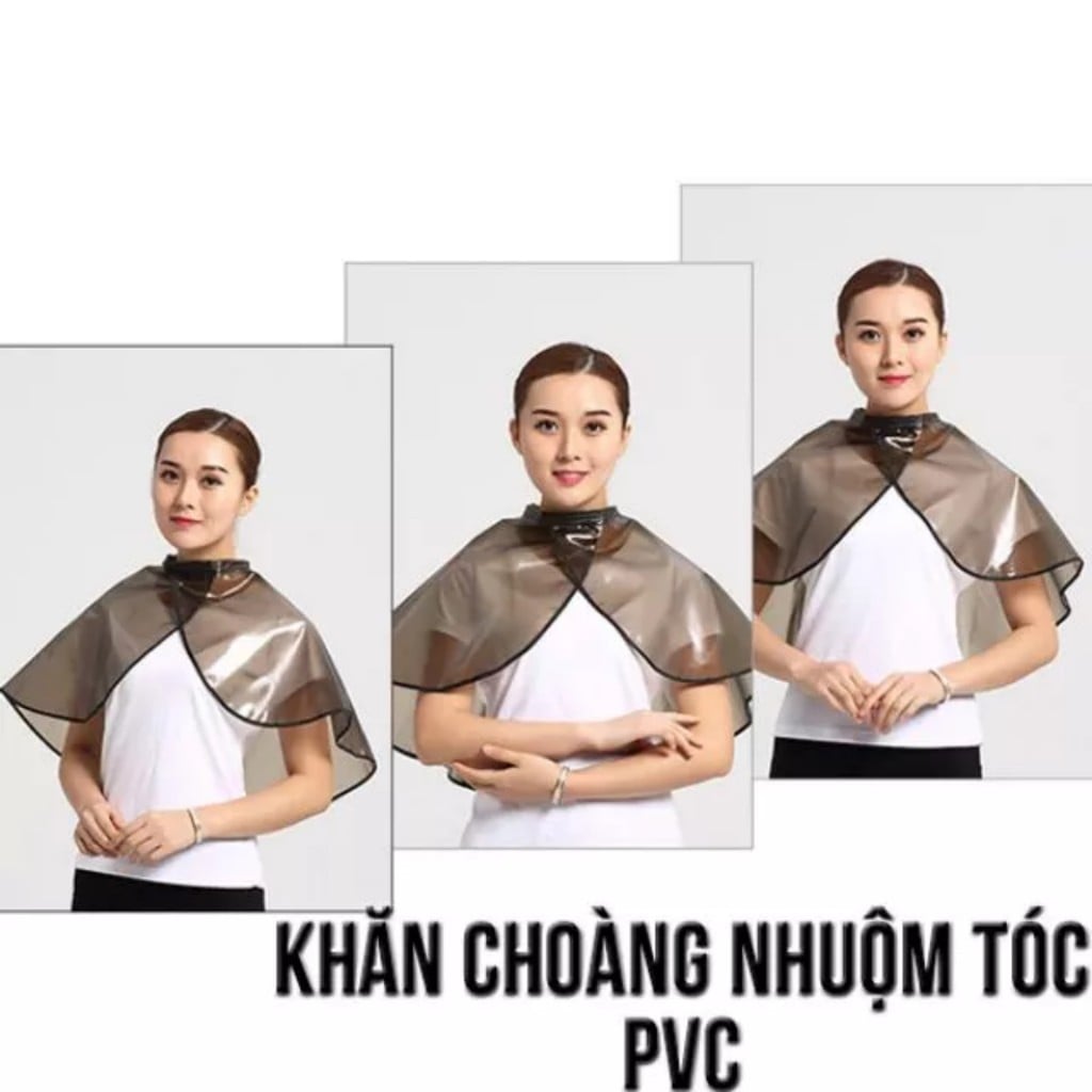 Áo choàng da sắt nhuộm tóc duỗi tóc  (2 cục sắt ) AZ008 chất liệu siêu bền chuyên dụng cho salon ,hàng cao cấp