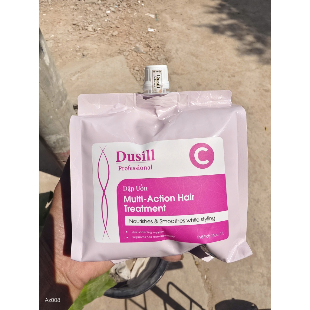 Kem Uốn Ép Tóc Dusill Siêu Bóng Siêu Xoăn 1000ml - Bộ Gói 1+2