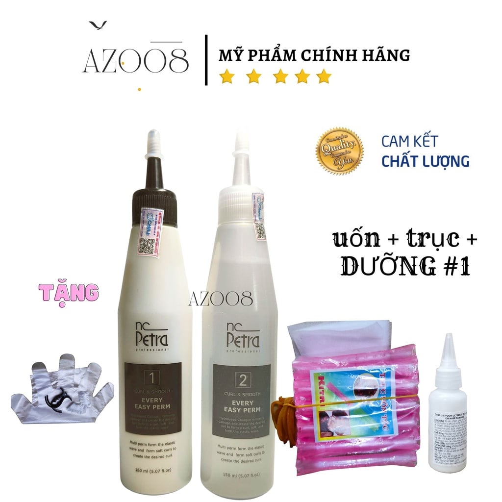 Gel Uốn Lạnh Petra Hàn Quốc 150ml - Uốn Thông Minh Sinh Học Không Mùi