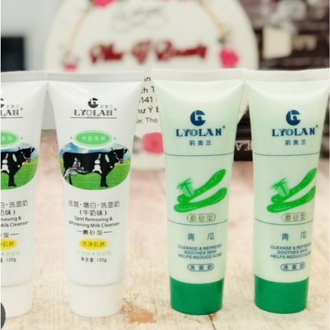 Tuýp sữa rửa mặt Lyolan 120g - Loại mới sẽ có hạt ít hơn  AZ008
