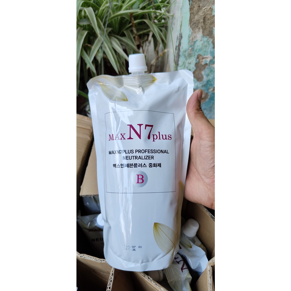 Thuốc Uốn Tóc Xoăn Nóng Max N7 Plus X2 Collagen Keratin 1000ml