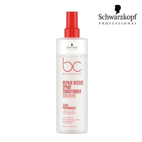 Xịt dưỡng phục hồi tóc hư tổn Schwarzkopf BC Bonacure Peptide Repair Rescue 200ml az008