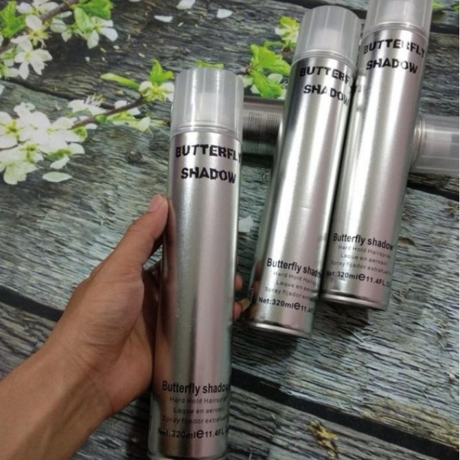 Keo Xịt Giữ Nếp Tóc Cao Cấp Butterfly 600ml - Gôm Xịt Tóc Bạc