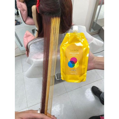 Bóc Màu Tóc SANQUI Siêu Mềm - Đỏ, Đen, Kim Loại 500ml Nội Địa Trung