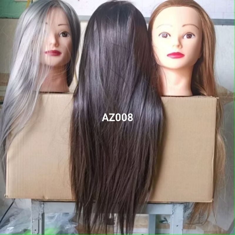 Đầu Ken Cắt Tóc, Đầu Manocanh Cắt Tóc AZ008 - Tái Chế Chất Lượng