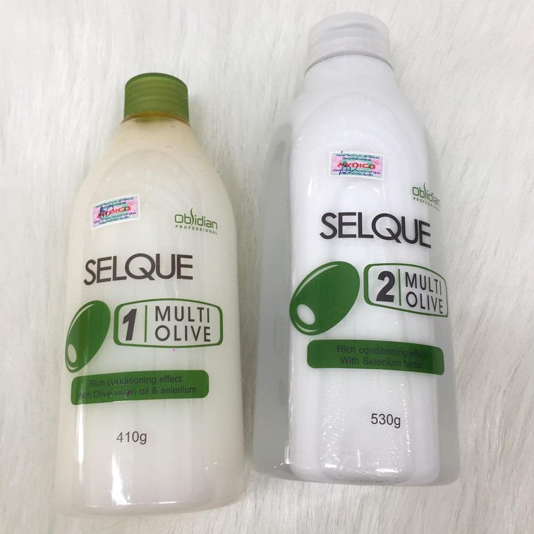Thuốc Uốn Lạnh Selque Obsidian Olive 410ml/530ml - Uốn Tóc Tại Nhà