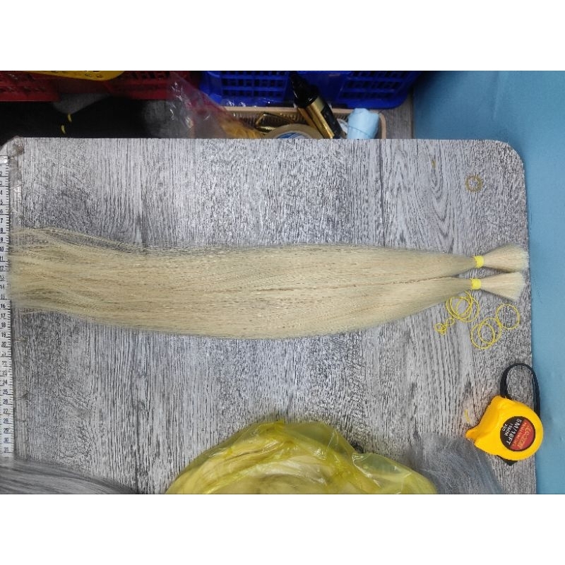 Tóc Nối Thật 100% Đủ Độ Dài 50-70cm, Tóc Tẩy Sẵn Hàng Chuẩn Đẹp