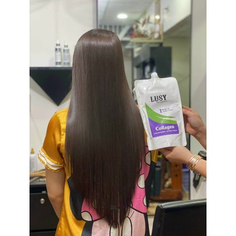 Kem Uốn Ép Tóc Lusy Siêu Bóng Siêu Xoăn 1000ml x3 - Bộ Chăm Sóc Tóc Toàn Diện