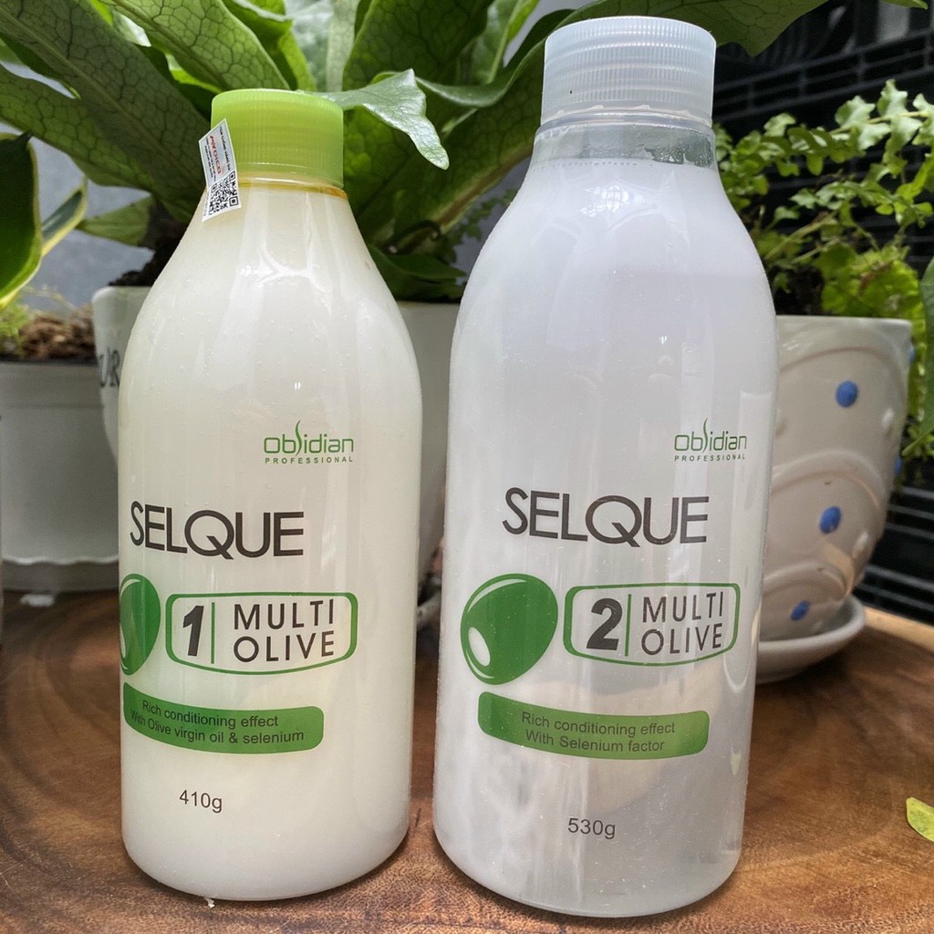 Thuốc Uốn Lạnh Selque Obsidian Olive 410ml/530ml - Uốn Tóc Tại Nhà