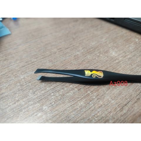 Nhíp nhổ lông mày cao cấp hiệu Con Mèo Az008 - Nhíp đen chính hãng