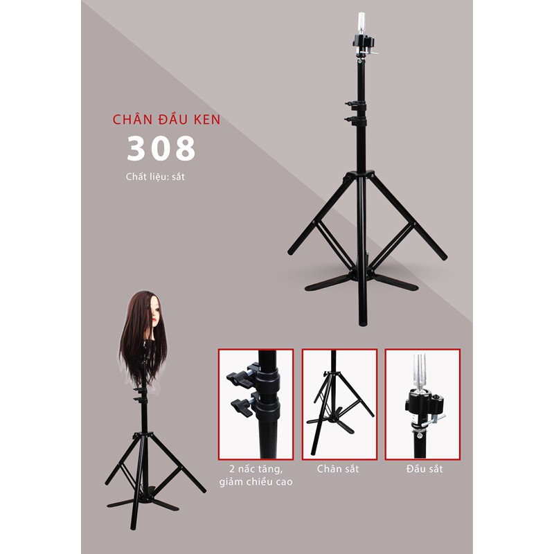 Chân Ken Cắt Tóc Ken Sắt 308 AZ008 - Dụng Cụ Đào Tạo Chuyên Nghiệp