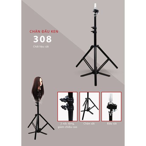 Chân Ken Cắt Tóc Ken Sắt 308 AZ008 - Dụng Cụ Đào Tạo Chuyên Nghiệp