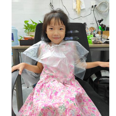 Áo choàng nilong nhuộm tóc dùng 1 lần - Bộ 3 cái bảo vệ quần áo