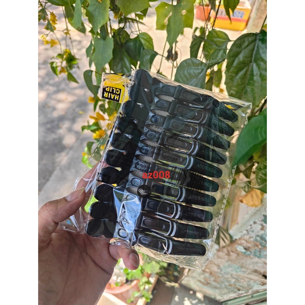 Kẹp vịt TONYGUY chia tóc mỏ vịt cá sấu bộ 6 cái màu ngẫu nhiên